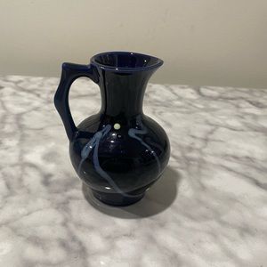 Art pottery blue vase
